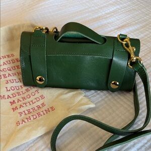 Clare V Green Leather Crossbody Bag